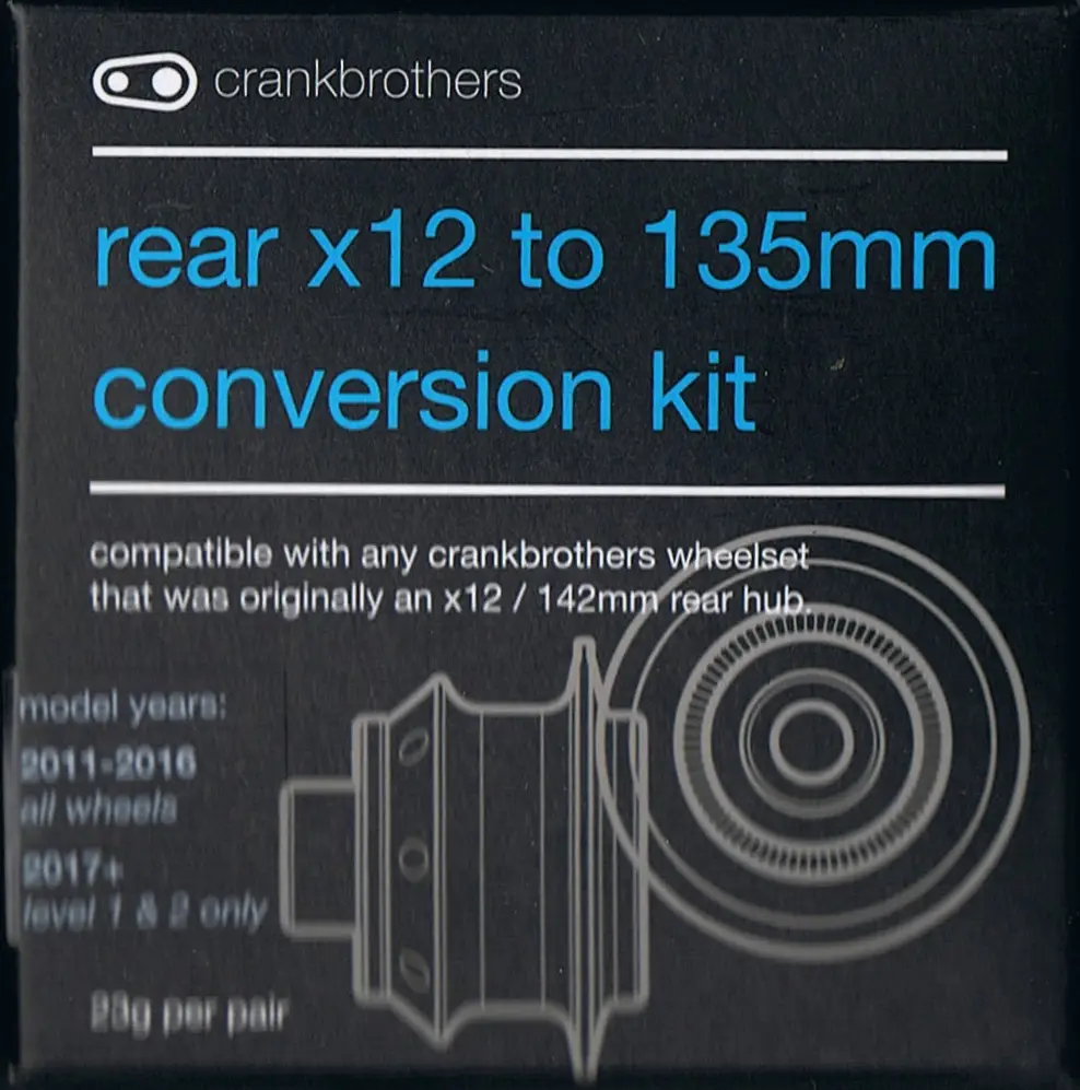 Crank Brothers Wheel End Caps Rear x12 to 135mm Conversion Kit