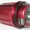 Novatec (Taiwan) Red Alloy Cassette Body Shimano 8 - 10 speed for Superlight Hubs