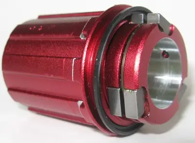 Novatec (Taiwan) Red Alloy Cassette Body Shimano 8 - 10 speed for Superlight Hubs