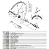 Shimano WH-7801 SL Silver Rear Alloy Clincher Wheel Spoke