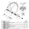 Dura Ace WH-7850 C24 Tubular Rear Wheel Spokes