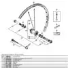 XT WH-M775 26 inch Wheel Spokes