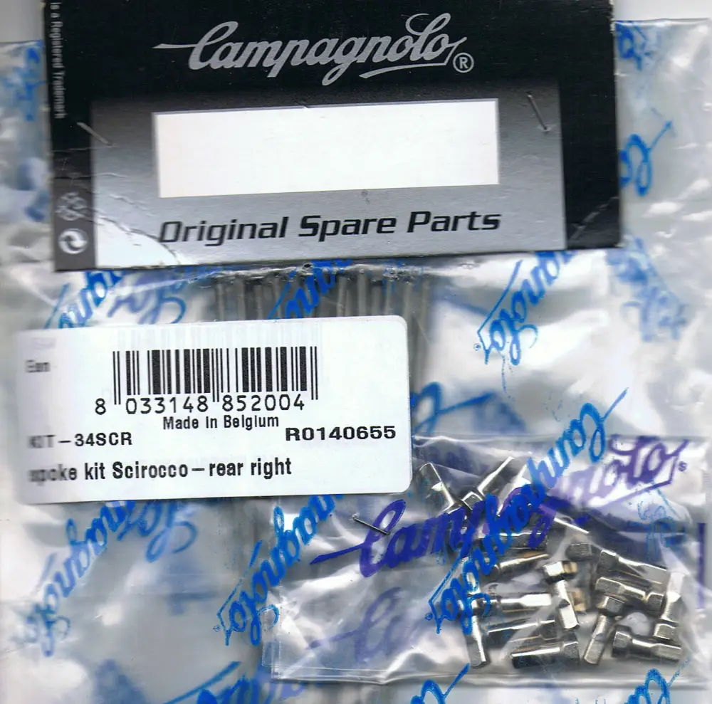 Scirocco 2008 Rear Right Silver Spoke Kit KIT-34SCR
