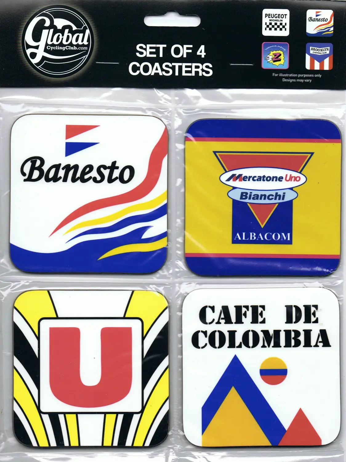Classic Coasters Banesto Mercatone Uno System U & Cafe De Colombia