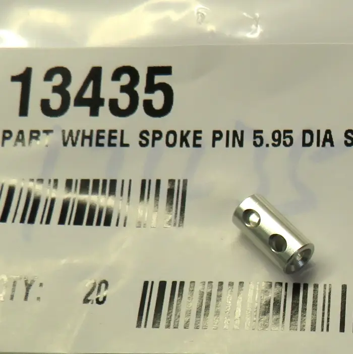 Crank Brothers Wheel Spoke Pin 5.95mm 3 Hole Silver