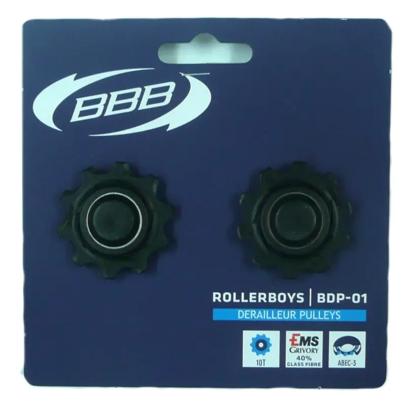 Campagnolo compatible BBB 10t Black Gear Pulley Jockey Wheels
