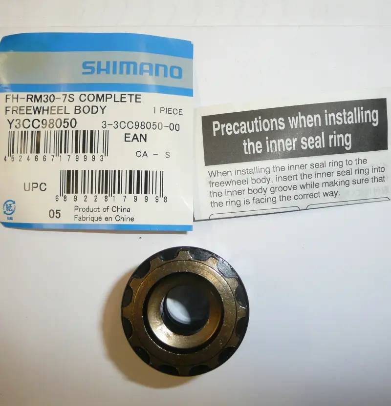Shimano FH-RM30 Freehub body 7 speed 3CC 98050