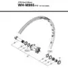 XTR WH-M985 Front Complete Hub Axle Assembly 15mm
