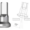 Sapim 2.0mm - 14 Gauge Inverted Sils Spoke Nipple