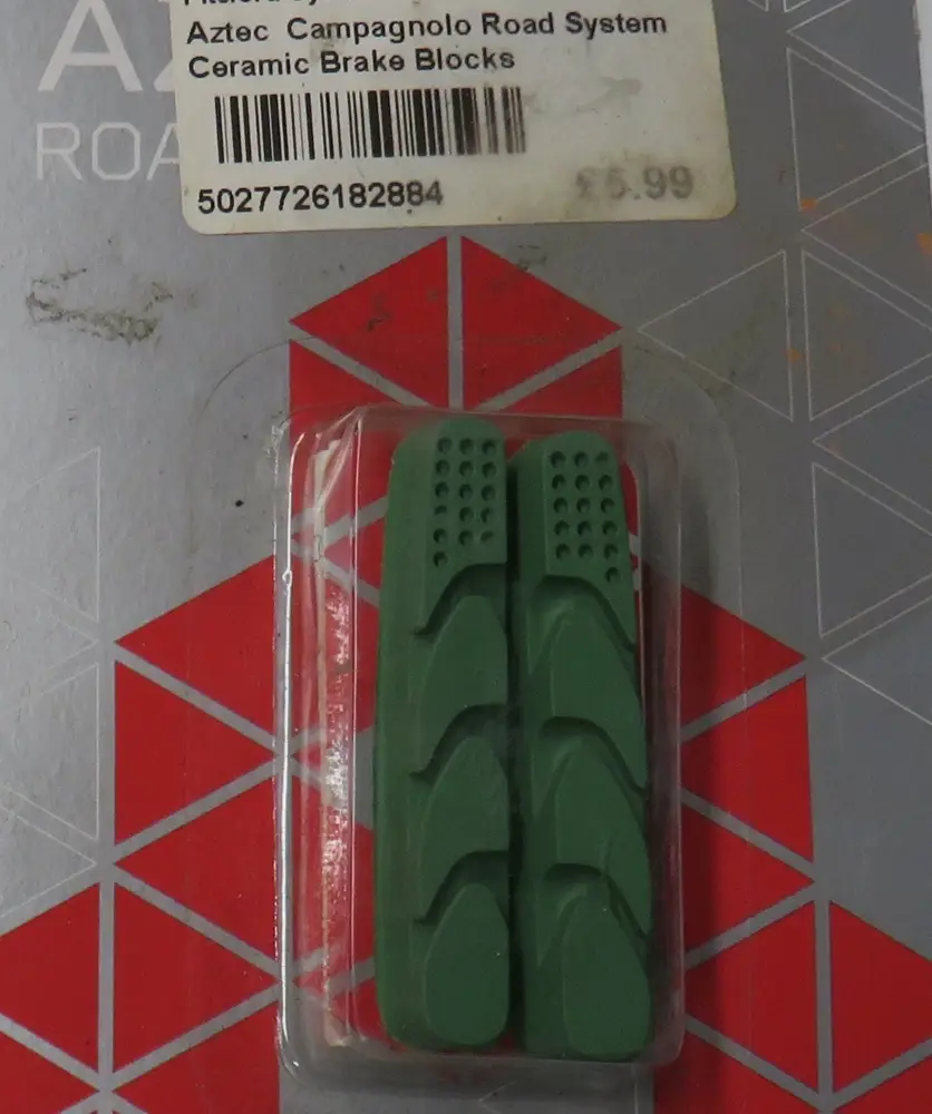 Aztec Campagnolo Road Brake Pad Inserts for Ceramic Rims