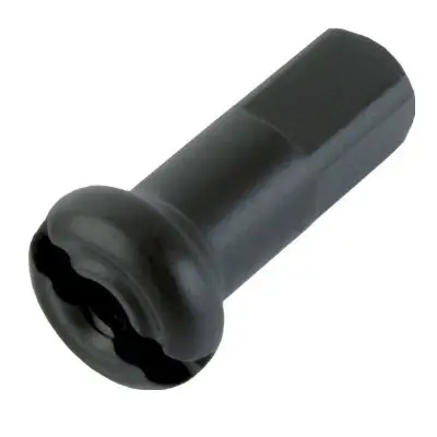 DT 2.0mm 14 Gauge 12mm Black Alloy Prolock Spoke Nipple