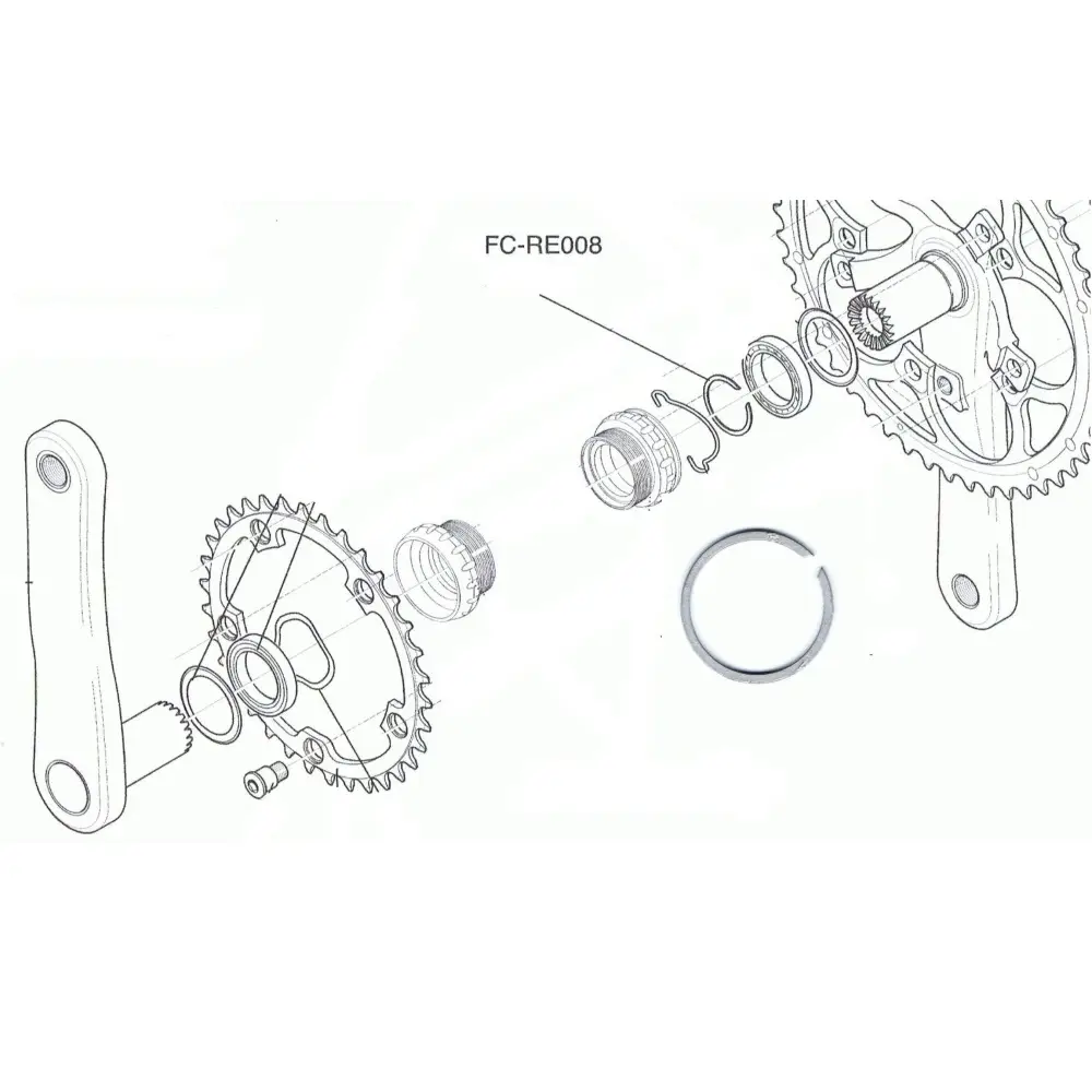 Campagnolo Ultra Torque Chainset Axle Bearing Circlip FC-RE008