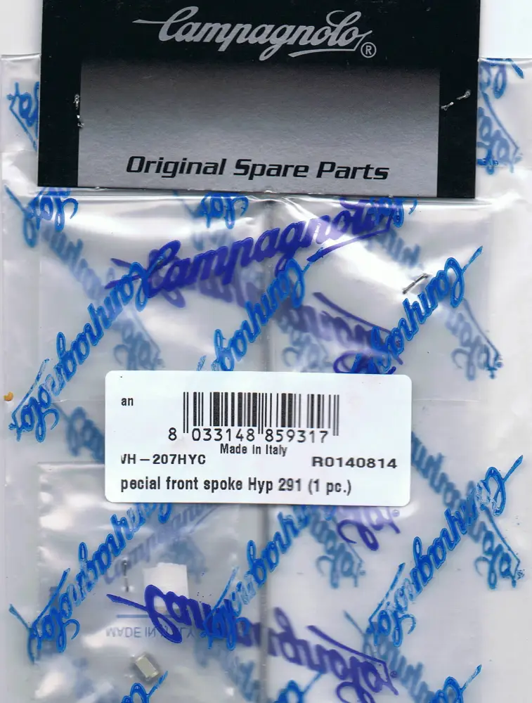 Hyperon 2010 Special Front Silver Spoke WH-207HYC