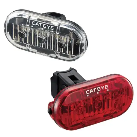 Cateye Omni 3 LD135 LED Front & Rear Light Set