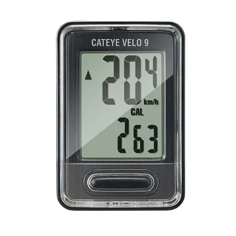 Cateye Velo 9 Front Wheel Fitting Wired Computer