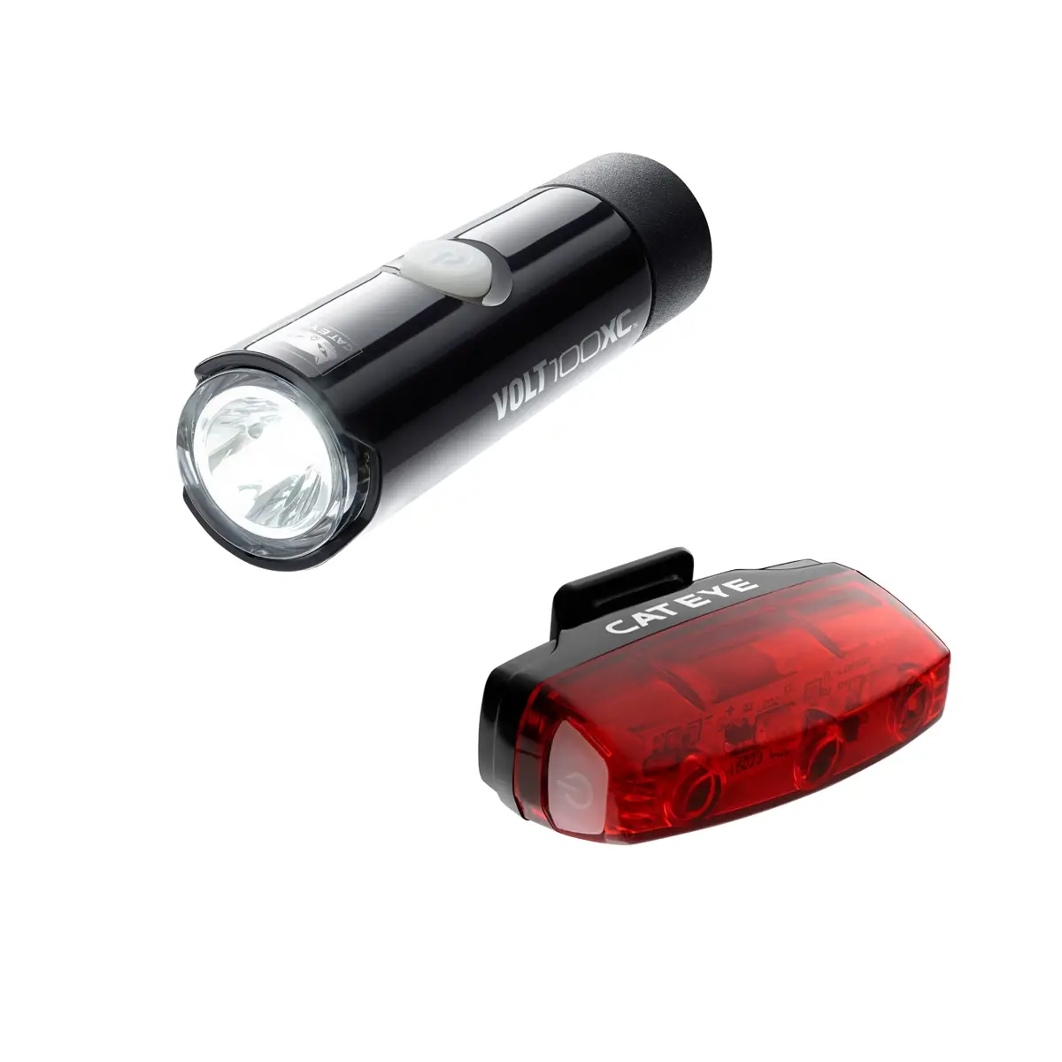 Cateye Volt 100 Front Light & Rapid Micro Rear LED Lightset