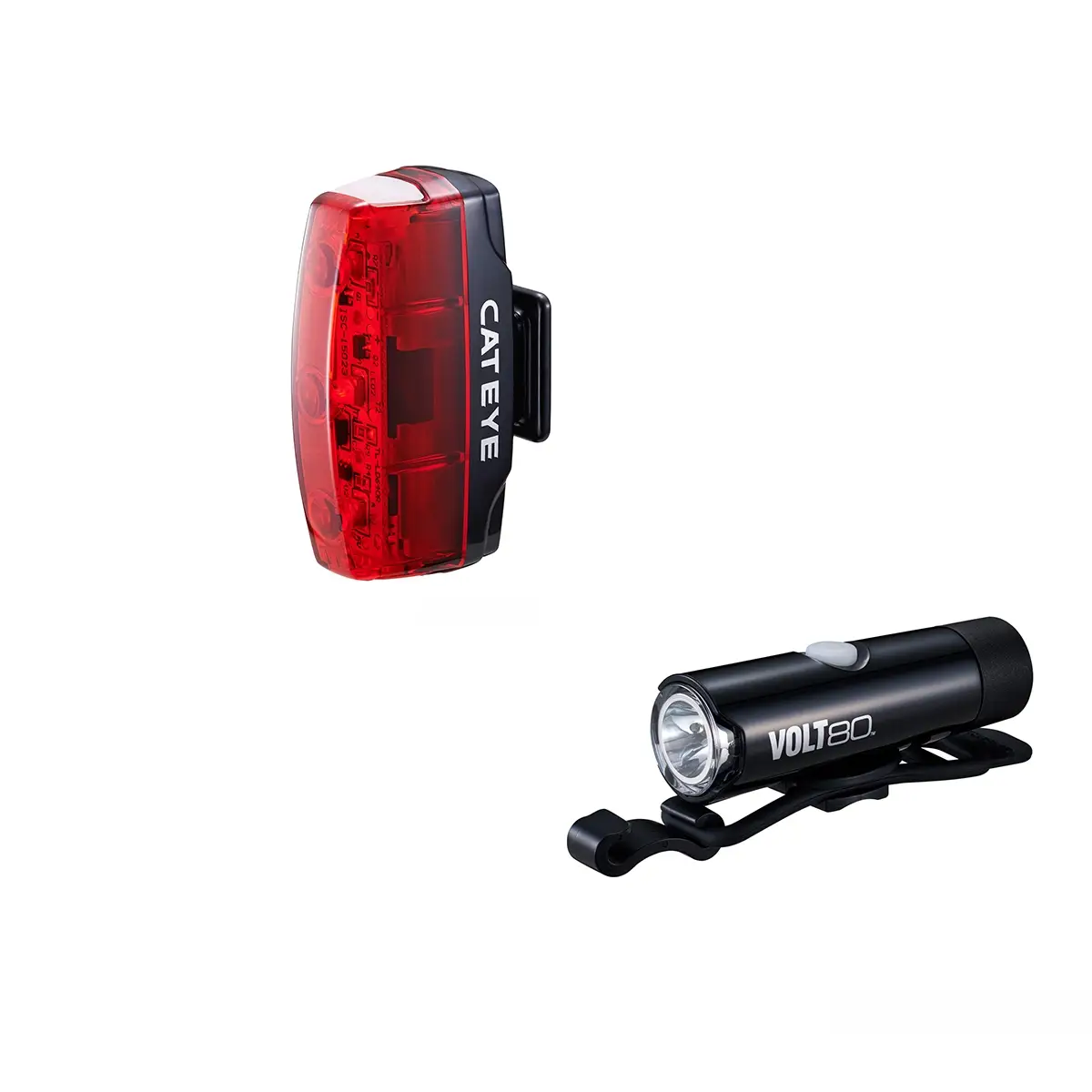 Cateye VOLT 80 XC Front and Rapid Micro Rear LED Lightset