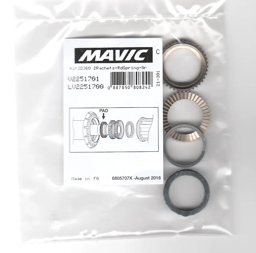 ID360 Ratchet Plates & Spring for ROAD Freehub Body - V2251701