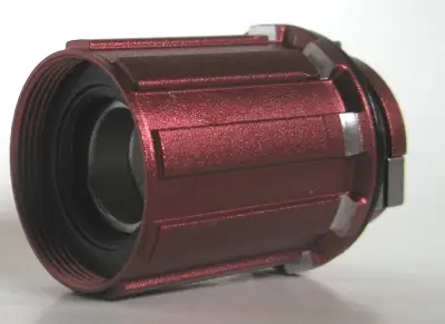 Novatec (Taiwan) Red Alloy Cassette Body Shimano 8 - 10 speed for Superlight Hubs
