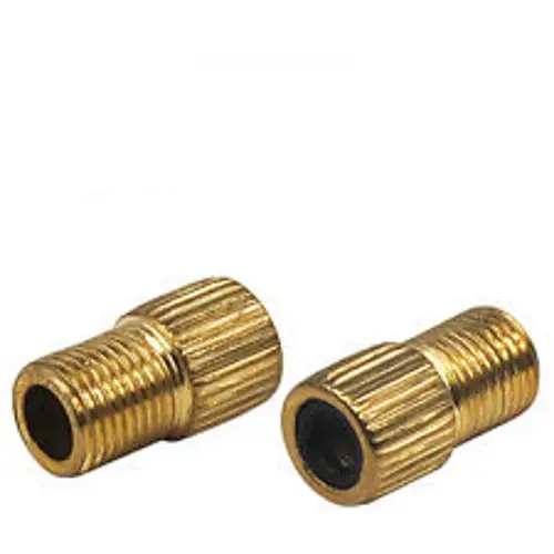Presta & Woods Valve to Schrader Valve Brass Adaptor