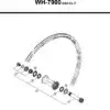 Dura Ace WH-7900 Complete Front Hub Axle Assembly