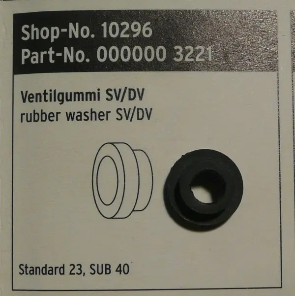 SKS Standard 23 and Sub 40 Pump Rubber Insert