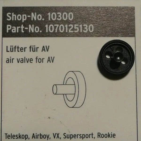 SKS Teleskop Airboy VX Supersport and Rookie Air Valve Insert