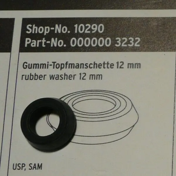 SKS USP and SAM 12mm Pump Barrel Rubber Insert