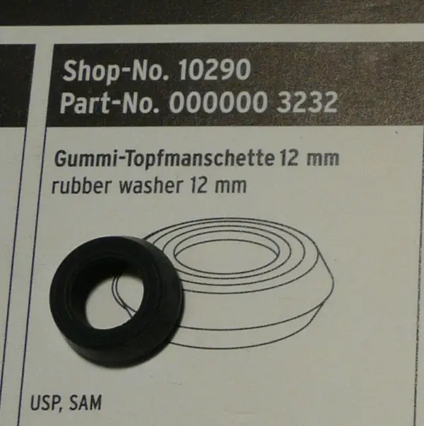 SKS USP and SAM 12mm Pump Barrel Rubber Insert