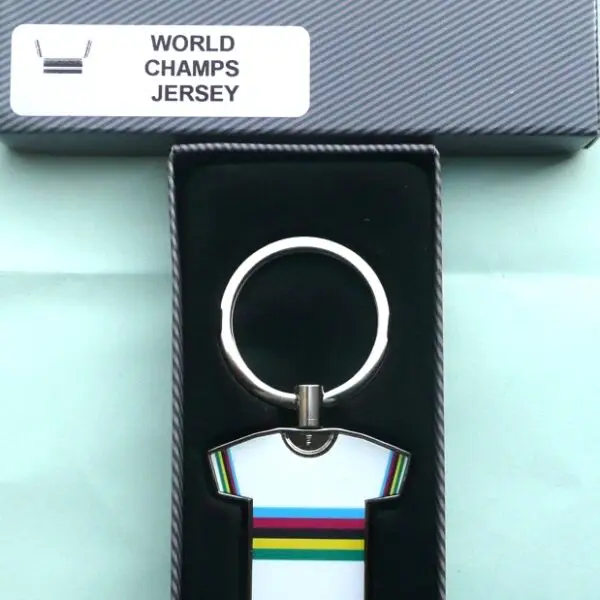 World Champion Rainbow Bands Jersey Key Ring