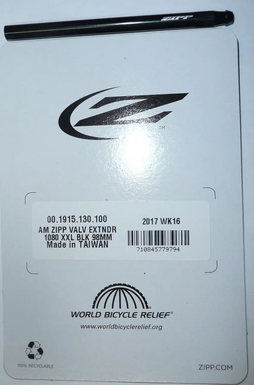ZIPP 98mm Presta Valve Extension